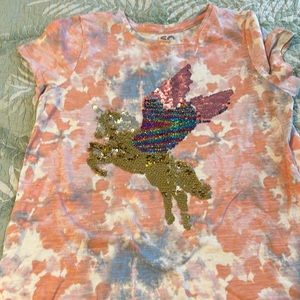 Girls glitter top